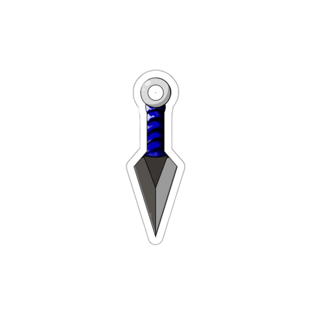 Blue Kunai Sticker